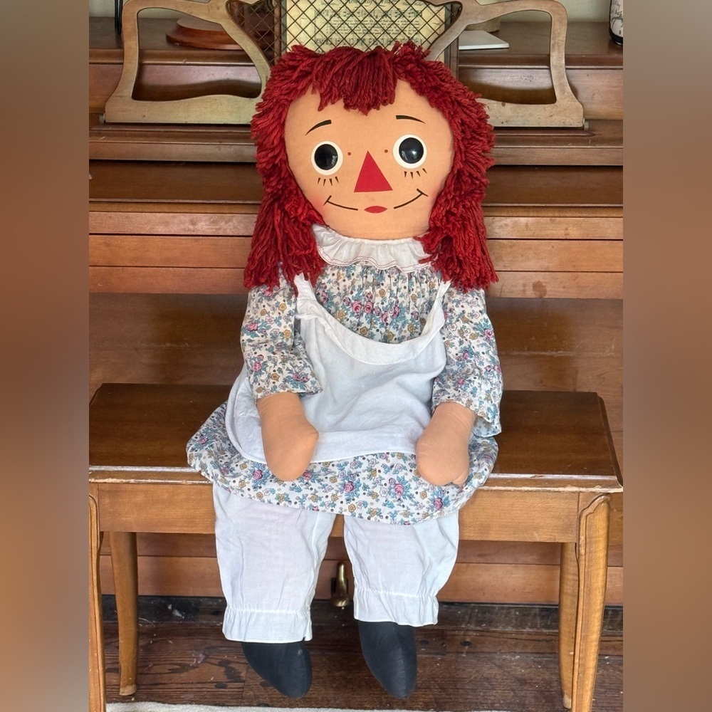 Rare Vintage 1960's XL Annabelle The Original Knickerbocker Raggedy Ann Doll